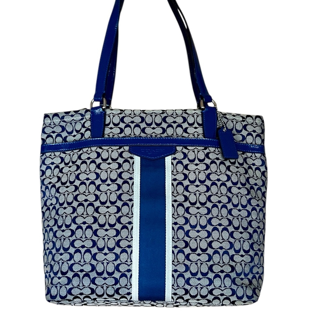 Coach Blue Tote Bag